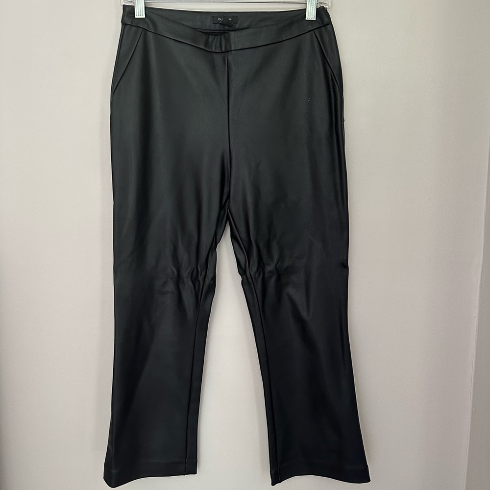 Halogen Faux Leather Pants, Size 4